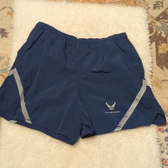Army US Air Force PT Shorts Physical Training Trunks (PTU) Reflective Navy sizes - Picture 1 of 4